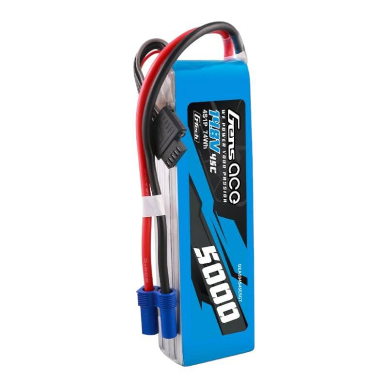 Gens ace G-Tech 5000mAh 14,8V 45C 4S1P Heli Lipo Akku mit EC5 Stecker