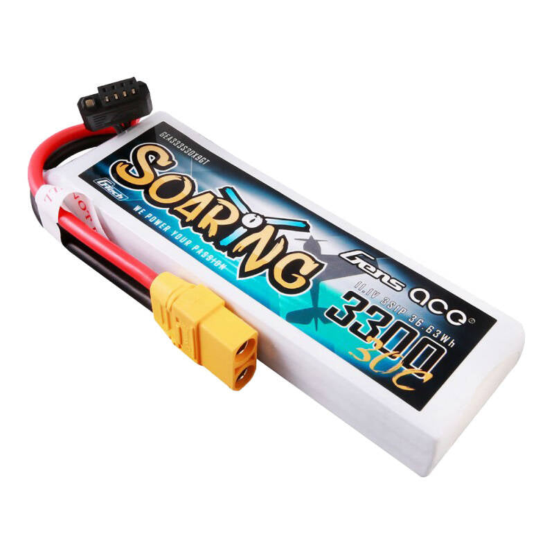 Gens ace G-Tech Soaring 3300 mAh 11,1 V 30 C 3S1P Lipo-Akkupack mit XT90-Stecker