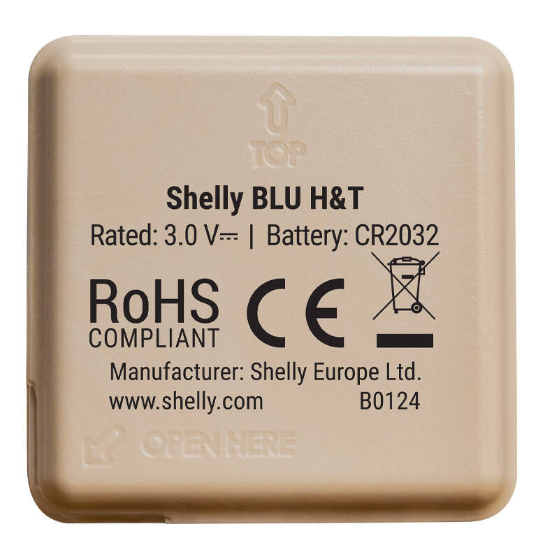 Shelly BLU H&T Temperatur- und Feuchtigkeitssensor (Mokka)