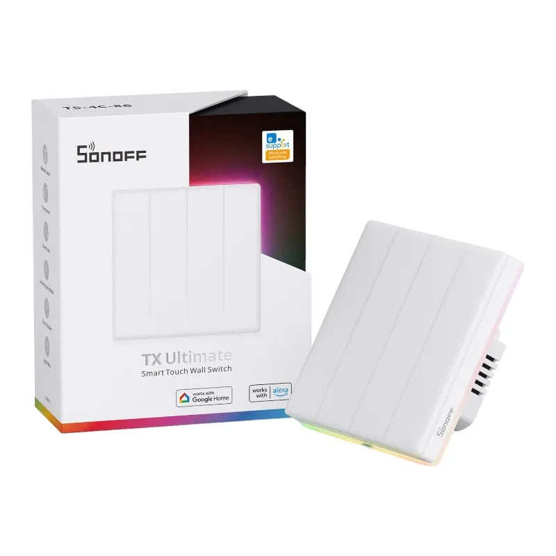 Smarter WiFi-Touch-Wandschalter Sonoff TX T5 4C (4-Kanal)