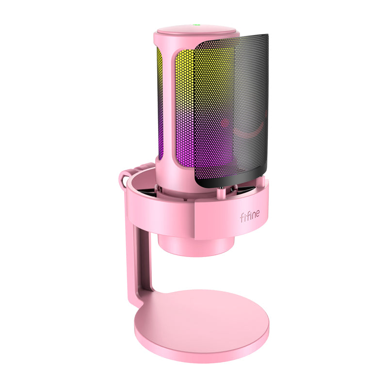 Fifine A8P condenser microphone with stand (pink) - Image 2