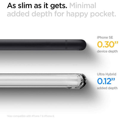 Spigen Ultra Hybrid Case for iPhone 7 / 8 / SE 2020 / SE 2022 - Transparent