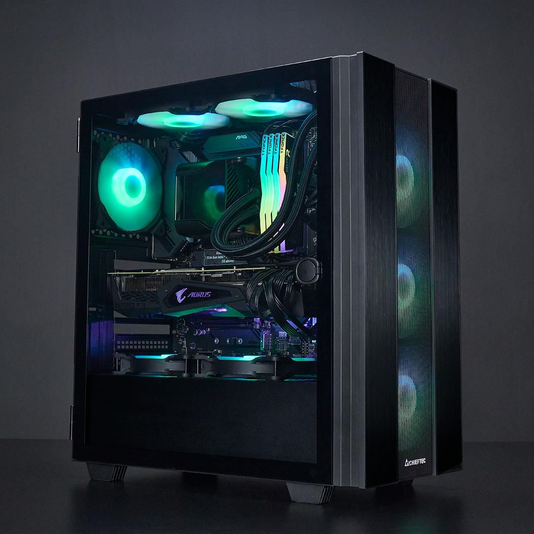 Case CHIEFTEC HUNTER 2 MidiTower Not included ATX MicroATX MiniITX Colour Black GS-02B-OP