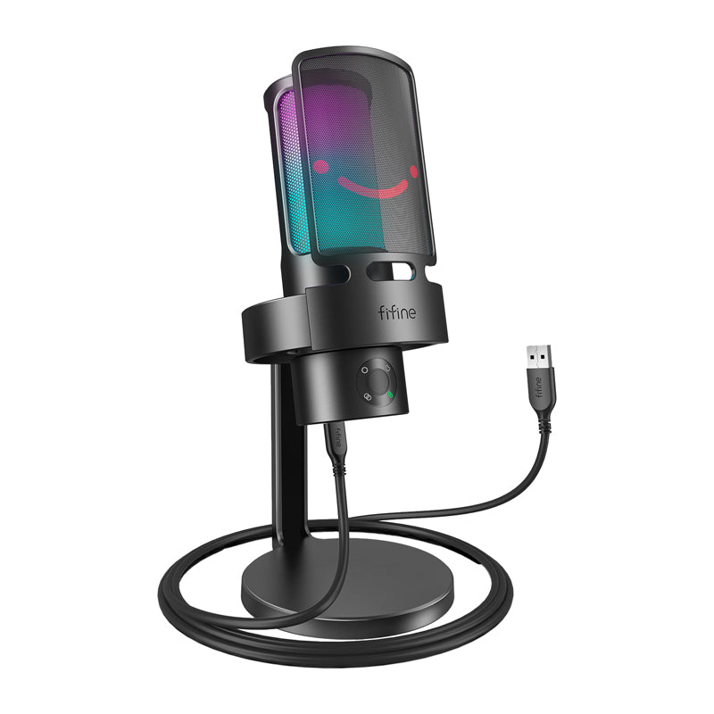 Fifine A8 condenser microphone with stand (black) - Image 2