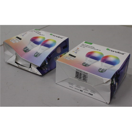SALE OUT. Nanoleaf Essentials Smart A60 Bulb E27 Matter WiFi 9W 900Lm RGBCW 2700-6500K, 2pcs pack | Nanoleaf Essentials