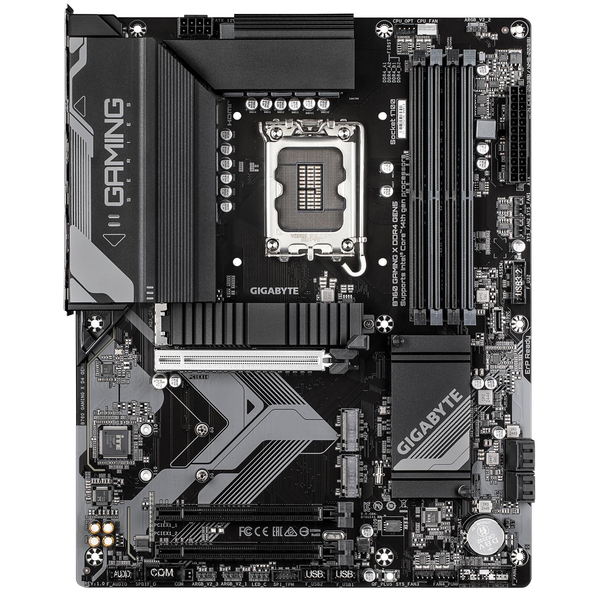 Mainboard GIGABYTE Intel B760 LGA 1700 ATX RAM DDR4-SDRAM 4xSlots 3xNumber of M.2 (M) slots B760GAMINGXD4GEN5