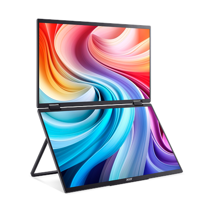 Acer | PD163QBMIUUX PD3 Series | 16 " | IPS | 16:9 | 60 Hz | 8 ms | 2x1920 x 1080 pixels | 250 cd/m² | HDMI ports quantity 1 | Black