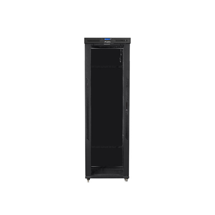 Lanberg | Rack cabinet 19" free-standing 47U/800x1200 (flat pack) with glass door, LCD | FF01-8247-12BL | Black