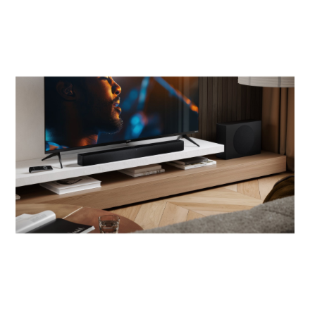 Sharp 2.1 Dolby Atmos/DTS Virtual:X Soundbar with Slim Wireless Subwoofer | HT-SBW310 | 330 W | Bluetooth | Black | Wireless connection