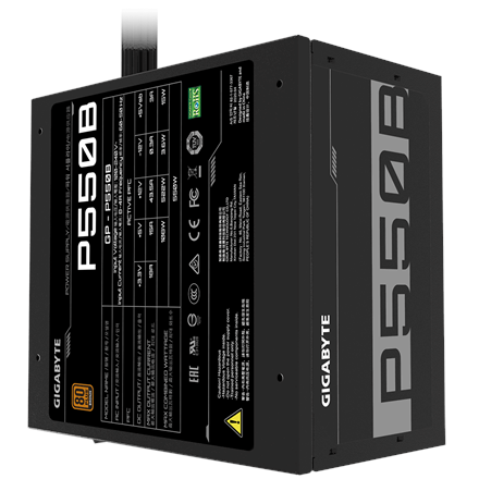 Gigabyte | GP-P550B | 550 W | 80 PLUS Bronze certified
