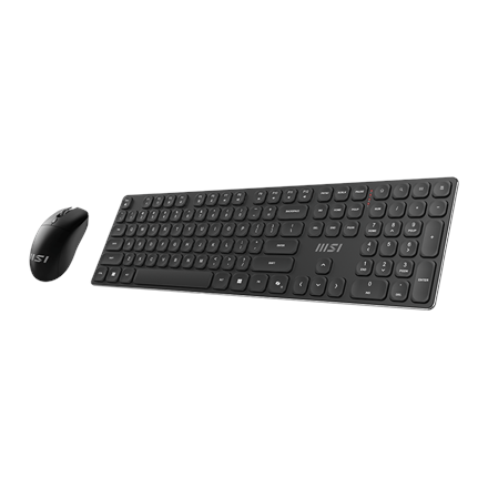 MSI | FORGE K210 | Keyboard and Mouse Set | Wireless | Mouse included | US | Scissor | Black