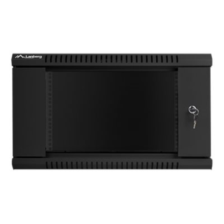 Lanberg | Rack cabinet 19" wall-mount 6U/600x600 (flat pack) | WF01-6606-10B | Black