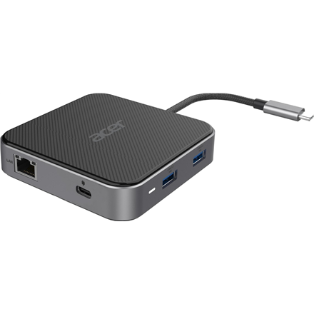 Acer 7-in-1 USB Type-C Dock | Ethernet LAN (RJ-45) ports 1 | DisplayPorts quantity 1 | HDMI ports quantity 1