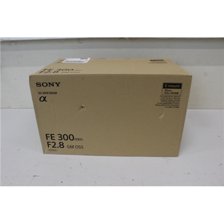 SALE OUT. Sony | SEL300F28GM FE 300MM F2.8 GM OSS | DAMAGED PACKAGING