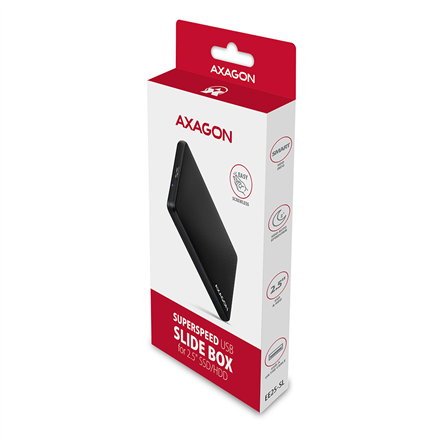AXAGON Screwless USB 3.2 Gen 1 - SATA 6G external box for 2.5" SSD/HDD | EE25-SL