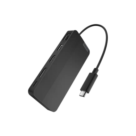 Lenovo | USB-C Dual Display Travel Dock w/o Adapter | 40B90000WW | Ethernet LAN (RJ-45) ports 1 | USB 3.0 (3.1 Gen 1) ports quantity 1 x USB-A 10 Gbps, 2 x USB-C 10 Gbps | HDMI ports quantity 1 | 65 W | Warranty 36 month(s)
