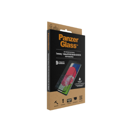 PanzerGlass | Samsung | Galaxy A52 | Black/Transparent | Antifingerprint screen protector