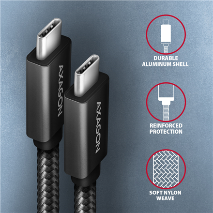 AXAGON | Data and charging USB 2.0 cable | BUCM32-CM10AB | USB Type-C to USB Type-C
