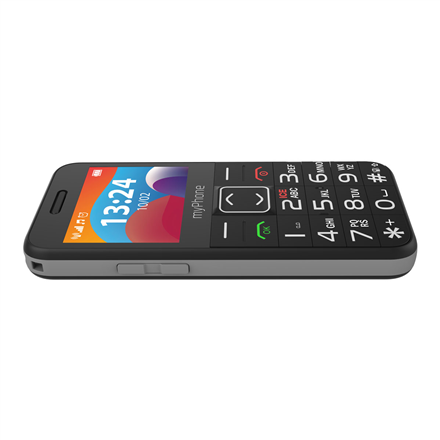 myPhone HALO | 3 LTE | Black | 2.4 " | IPS | 48 MB | 128 MB | Dual SIM | Nano SIM | 3G | Bluetooth | 2.1 | USB version Type-C | Built-in camera | Main camera resolution 0.3 MP | 1400 mAh