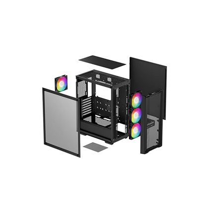 Deepcool CC560 MESH V2 | Black | Mid Tower | ATX PS2