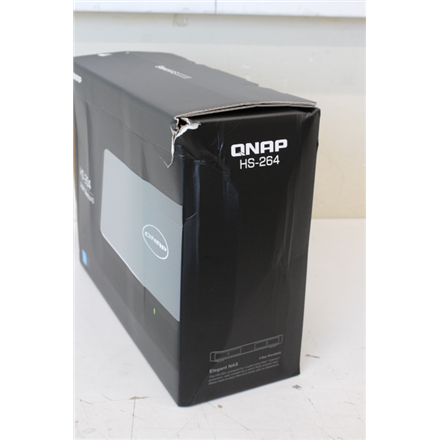 SALE OUT. | QNAP | 2-Bay SATA fanless home NAS | HS-264 | Up to 2 SATA 6Gb/s, 3Gb/s | Intel Celeron | N5105 4-core/4-thread | Processor frequency 2.9 GHz | 8 GB | N/A | DAMAGED PACKAGING