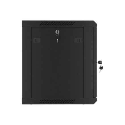 Lanberg | Rack cabinet 19" wall-mount 9U/600x450 for self-assembly with metal door (flat pack) | WF01-6409-00B | Black