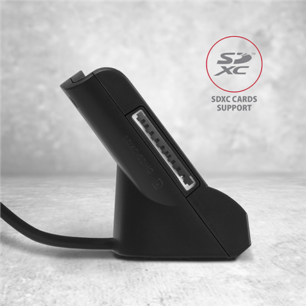 AXAGON Universal desktop USB contact Smart/ID and SD/microSD/SIM card reader | CRE-SM2