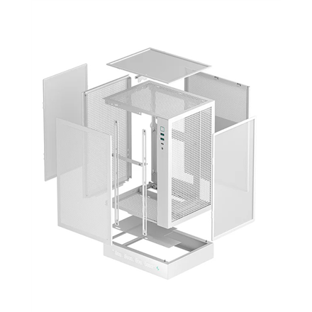 Deepcool PC Gaming Case | CH170 DIGITAL | White | Mini ITX | ATX PS2
