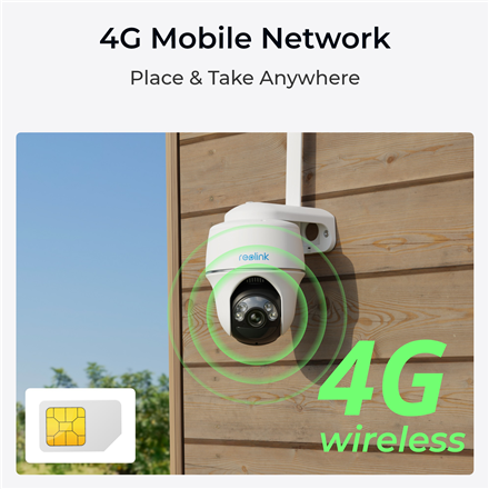 Reolink | 4G Security Camera with Smart Detection and Solar Panel, 3W | Go Series G430 | PT | 4 MP | Fixed lens | IP64 | H.265 | Micro SD, Max. 128 GB