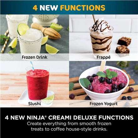 NINJA | Ice Cream Maker | NC502EU Creami Deluxe | Power 800 W | Silver/Black