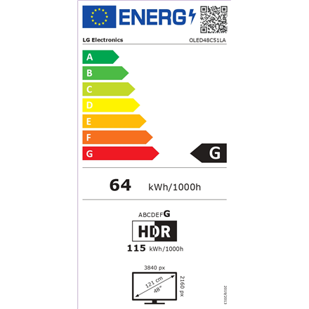 LG OLED48C51LA | 48 | Smart TV | webOS 25