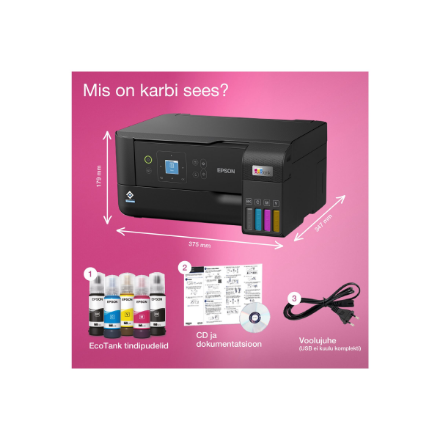 Epson | Multifunctional printer | EcoTank L3560 | Inkjet | Colour | Inkjet Multifunctional Printer | A4 | Wi-Fi | Black