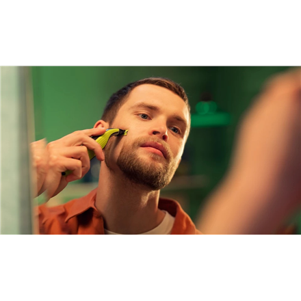 Philips Shaver | QP2734/23 OneBlade 360 | Operating time (max) 60 min | Wet & Dry | Lithium Ion | Green/Gray