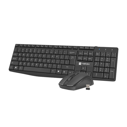 Natec | Keyboard and Mouse | Squid 2in1 Bundle | Keyboard and Mouse Set | Wireless | Wireless connection | US | Black