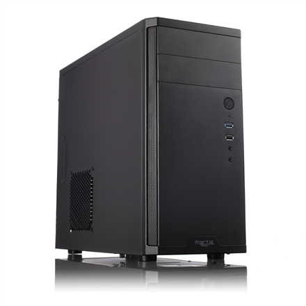 Fractal Design | CORE 1100 | Black | Micro ATX | ATX PSUs, up to 185mm if a typical-length optical drive is mounted