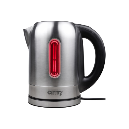 Camry | Kettle | CR 1253 | With electronic control | 2200 W | 1.7 L | Stainless steel | 360° rotational base | Stainless steel