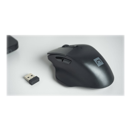 Natec Mouse, BlackBird 2, Silent, Wireless, 1600 DPI, Optical, Black | Natec | Mouse | Optical | Wireless | Black/Gray
