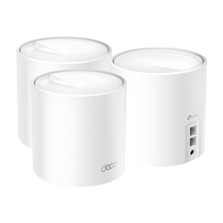 AX1500 Whole Home Mesh Wi-Fi 6 System | Deco X10 (3-pack) | 802.11ax | 10/100/1000 Mbit/s | Ethernet LAN (RJ-45) ports 1 | Mesh Support Yes | MU-MiMO Yes | No mobile broadband | Antenna type Internal