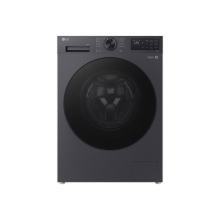 LG Washing machine | F2X50S9TBB | Energy efficiency class A | Front loading | Washing capacity 9 kg | 1200 RPM | Depth 48 cm | Width 60 cm | Display | LED | Steam function | Direct drive | Wi-Fi | Matte Black
