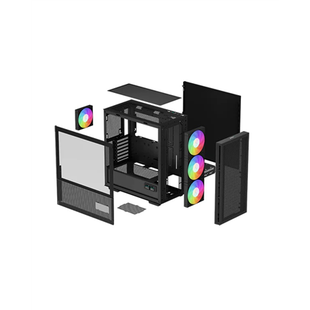 Deepcool | MID TOWER CASE | CH560 Digital | Side window | Black | Mid-Tower | ATX PS2