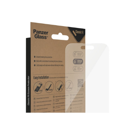 PanzerGlass | Screen protector | Apple | iPhone 14 Pro | Glass | Transparent | Classic Fit