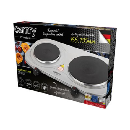 Camry | CR 6511 | Number of burners/cooking zones 2 | Rotary knobs | Stainless steel | Electric