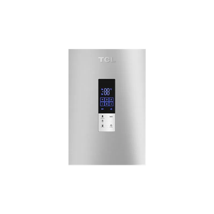 TCL Refrigerator | RP409BLE0EE | Energy efficiency class E | Free standing | Combi | Height 185 cm | No Frost system | Fridge net capacity 267 L | Freezer net capacity 142 L | Display | 39 dB | Grey