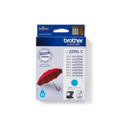 Brother LC-225XLC | Ink Cartridge | Cyan