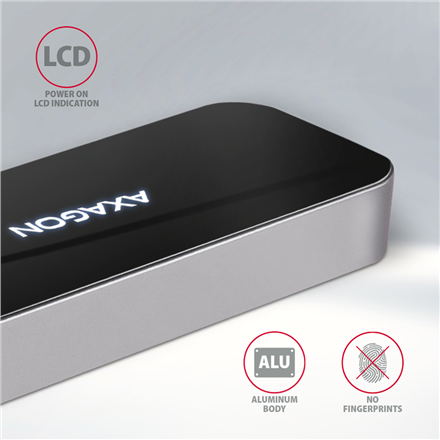 AXAGON SuperSpeed USB-C Combo 6in1 Hub | HMC-6H4A