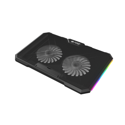 Fury Laptop Cooler Cooling Pad Fury Gunbai G3 Fans, RGB LED Light, 2 USB, 14.1-17.3"