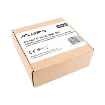 Lanberg CA-HDMI-20FB-1000-BK | HDMI to HDMI | 100 m
