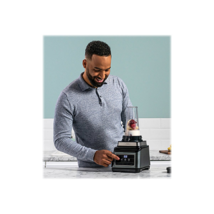 NINJA Mixer Blender 2in1 with Auto IQ | BN750EU | Tabletop | 1200 W | Jar material Plastic | Jar capacity 2.1+0.7 L | Ice crushing | Black/Silver