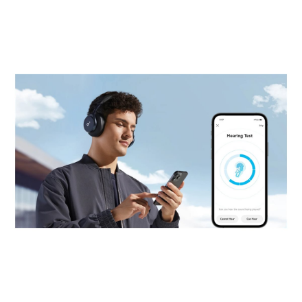 Anker Soundcore | Headphones | Space One | Bluetooth | Over-ear | Microphone | Jet Black | Wireless