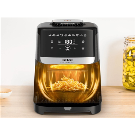 TEFAL Air Fryer | Easy Fry Silence EY551HE0 | Power 1650 W | Capacity 5 L | Gray